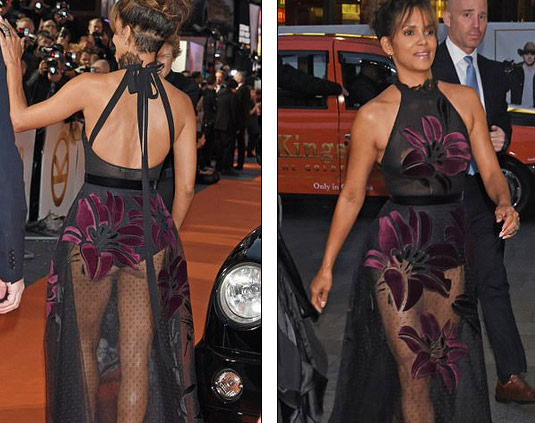 Halle Berry: 51 tuổi vẫn tự tin diện váy xuyên thấu